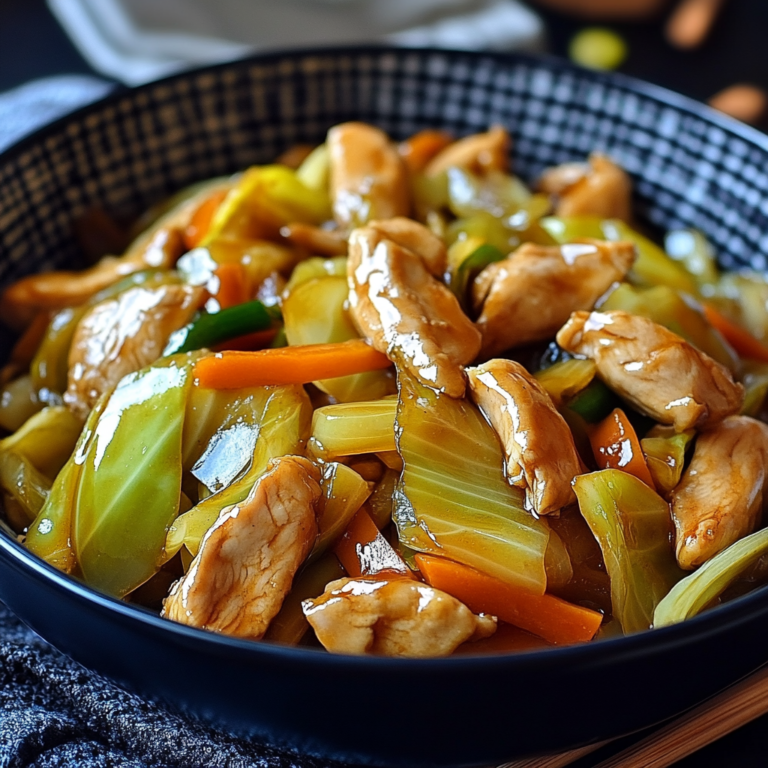 Chinese Chicken Cabbage Stir-Fry