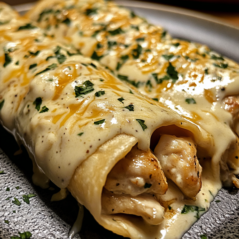Cheesy Garlic Chicken Wraps