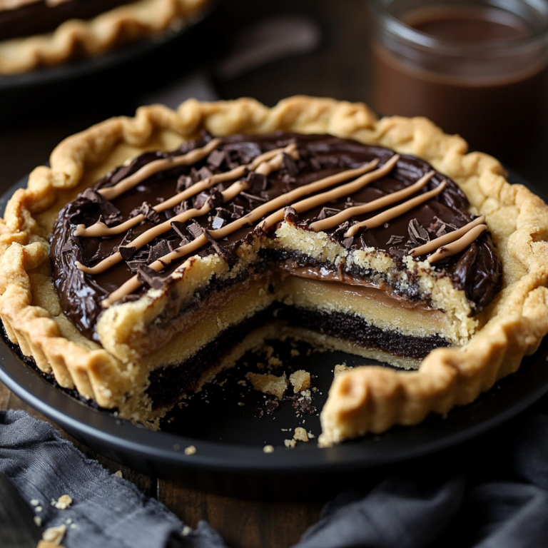 Nutella-Filled Cookie Pie