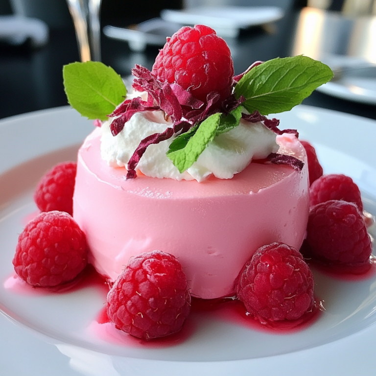 Raspberry mousse