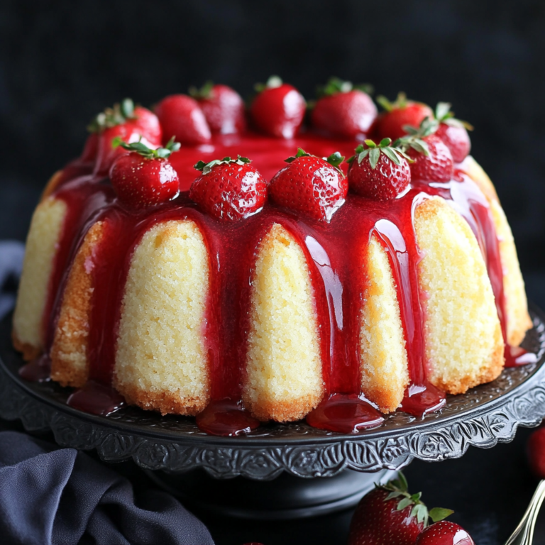 Strawberry Cheesecake Pound Cake