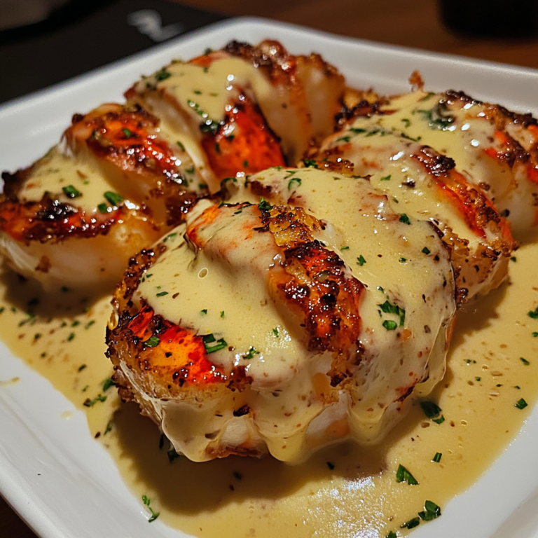 Creamy Garlic Butter Lobster Tails