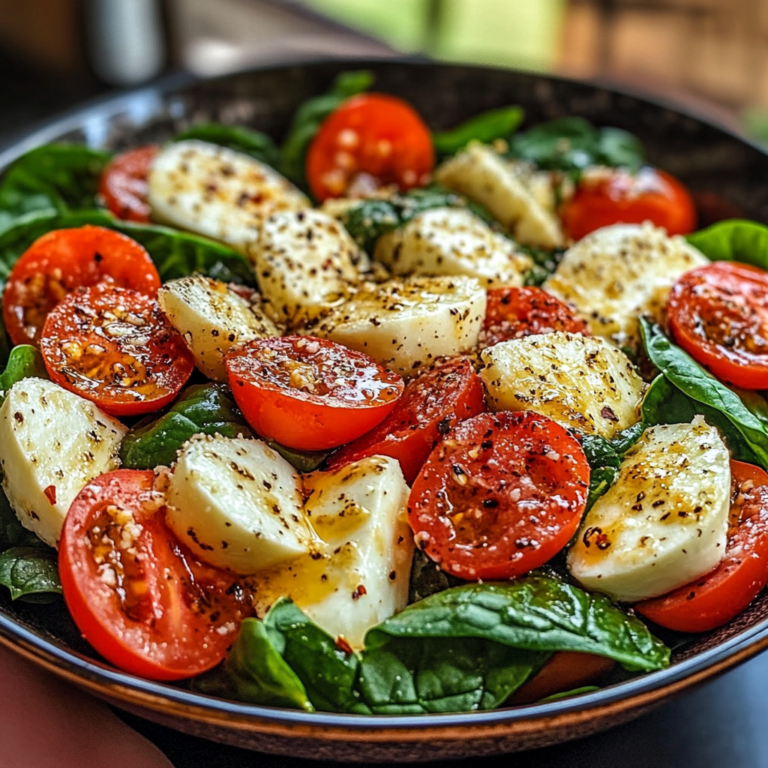 Spinach Caprese Salad