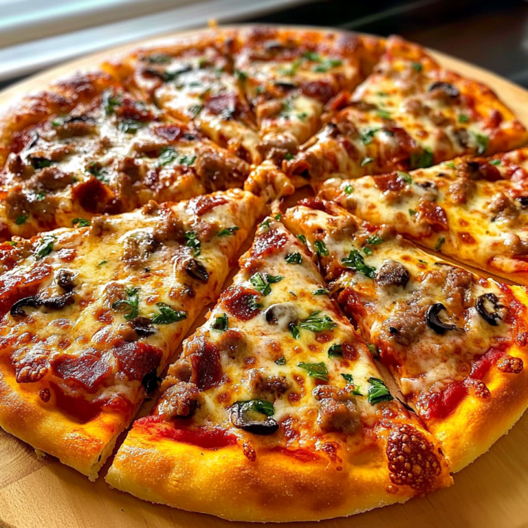 Homemade pizza recipe