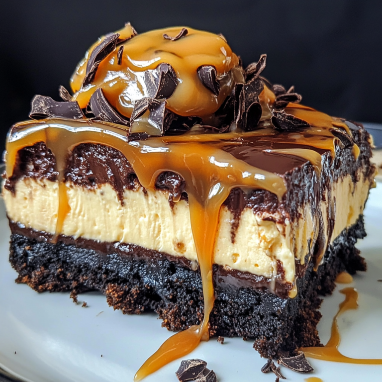 Milky Way Caramel Cheesecake Brownies