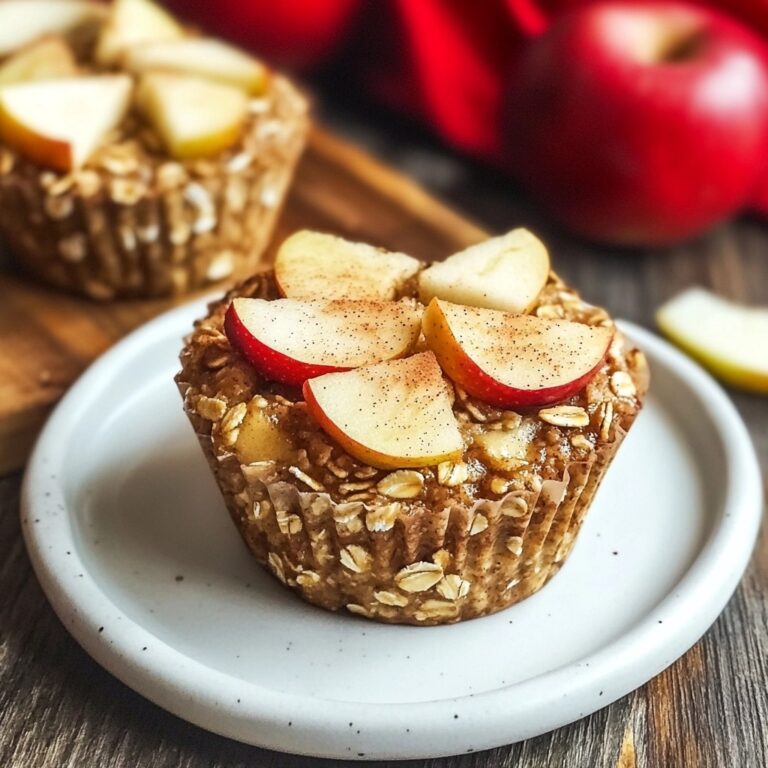 Deliciously Healthy Baked Apple Cinnamon Oatmeal Cups: A Nutrient-Packed Recipe