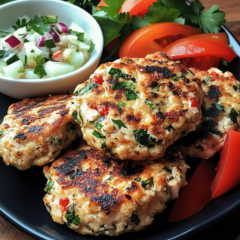 Mediterranean Chicken Patties