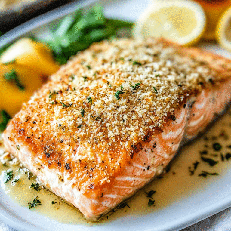 Baked Parmesan Crusted Salmon