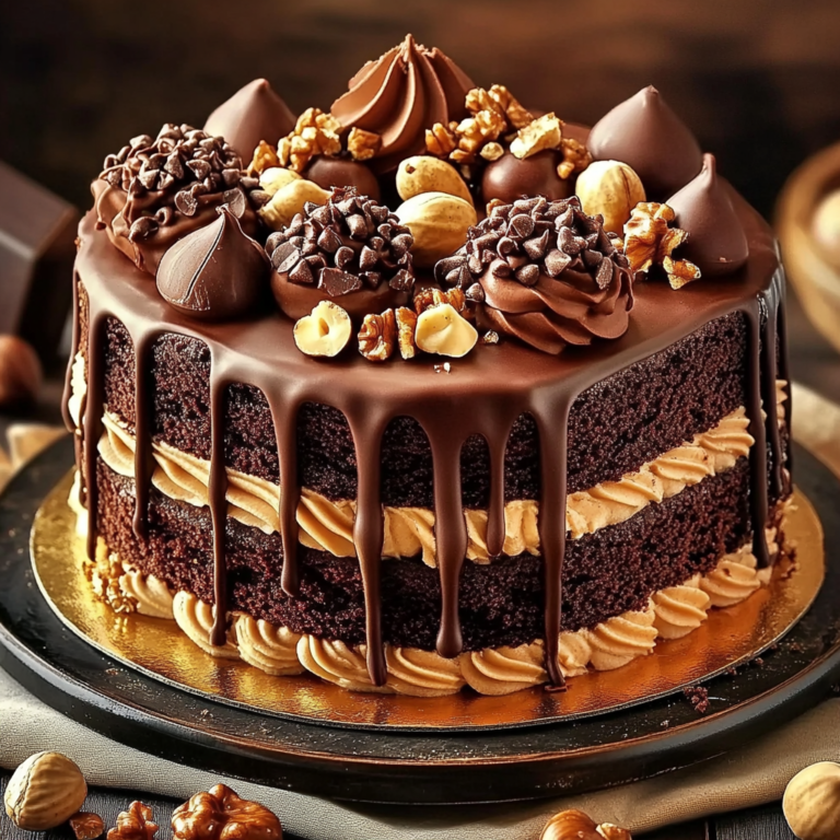 Hazelnut Fudge Chocolate Cake