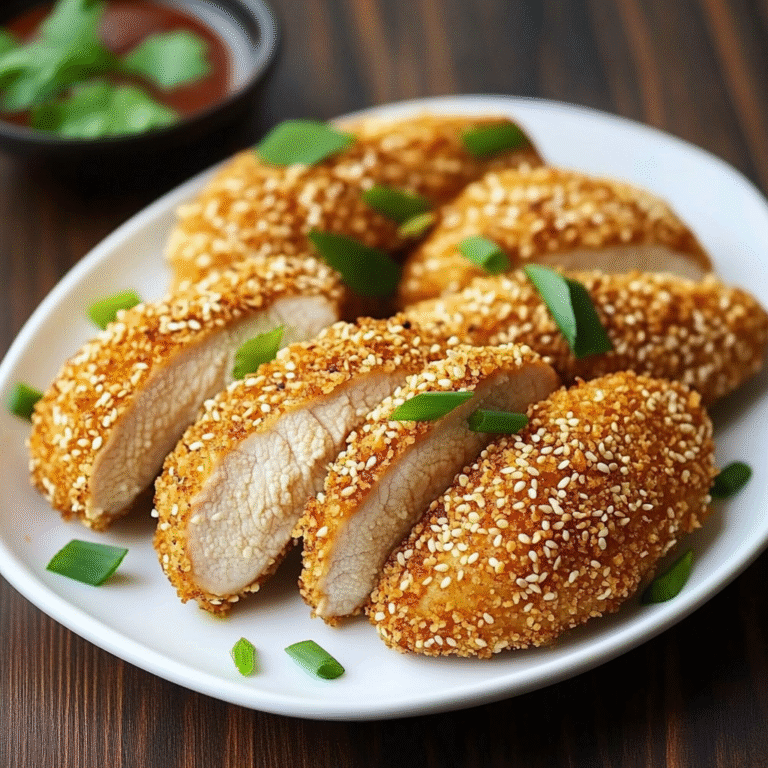 Easy Sesame Crusted Chicken