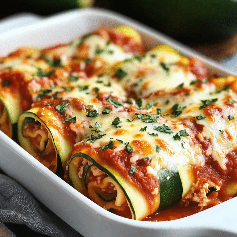 Easy Zucchini Lasagna Roll Ups