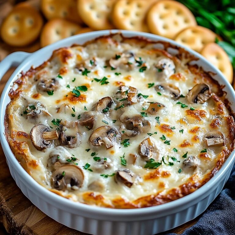 Delicious Stuffed Mushroom Dip