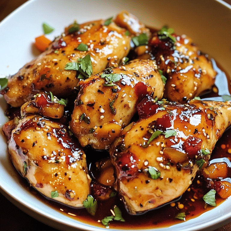 Sweet and Spicy Honey Glazed Chicken