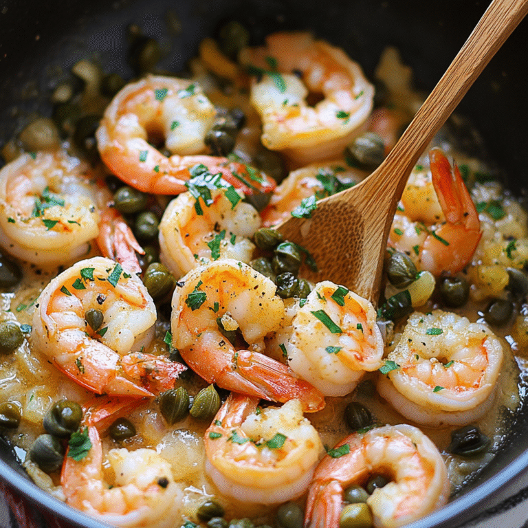 Shrimp Scampi with Capers