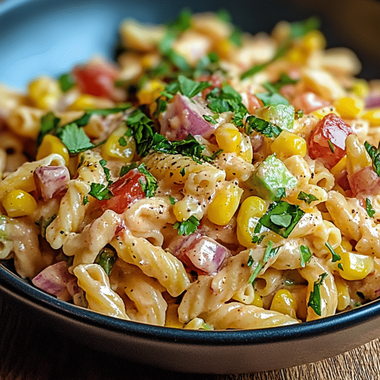 Mexican Street Corn Pasta Salad Recipe