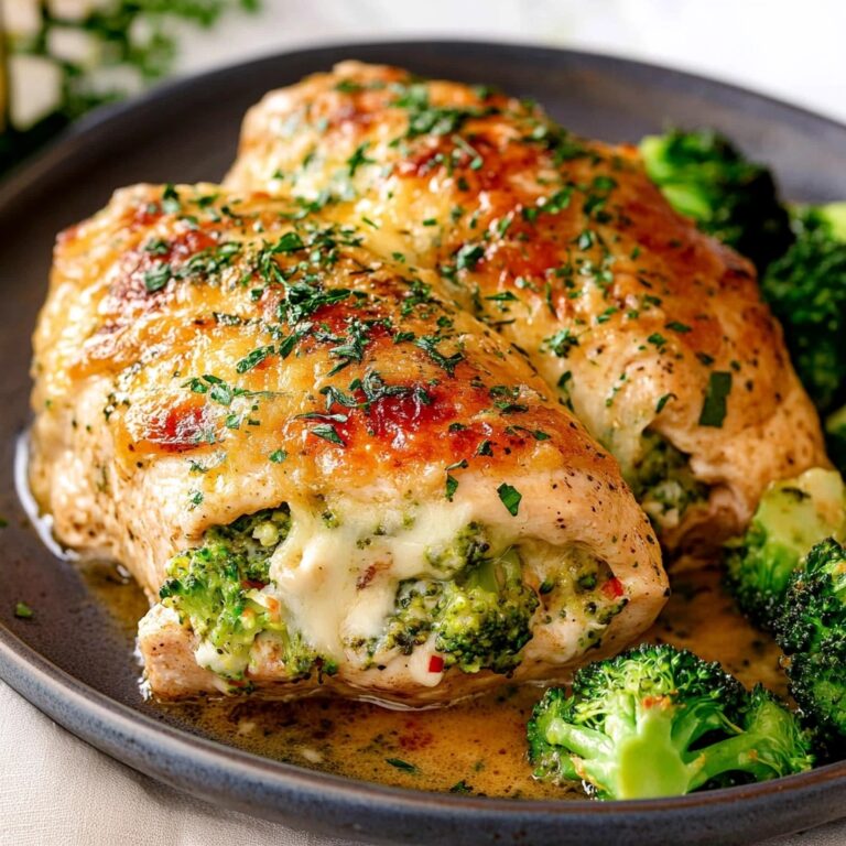 Stuffed Chicken Breast With Broccoli and Cheese