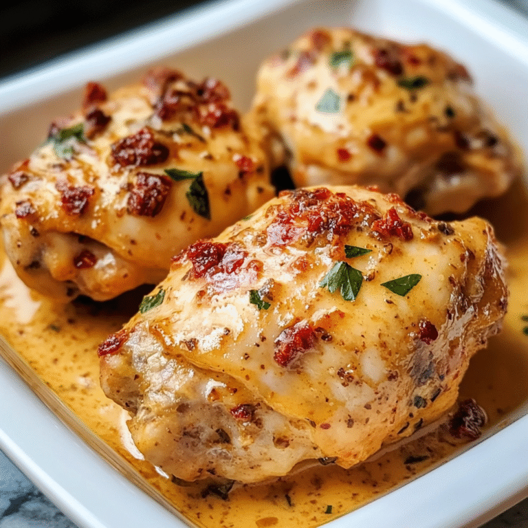 Creamy Sun-Dried Tomato Chicken Thighs
