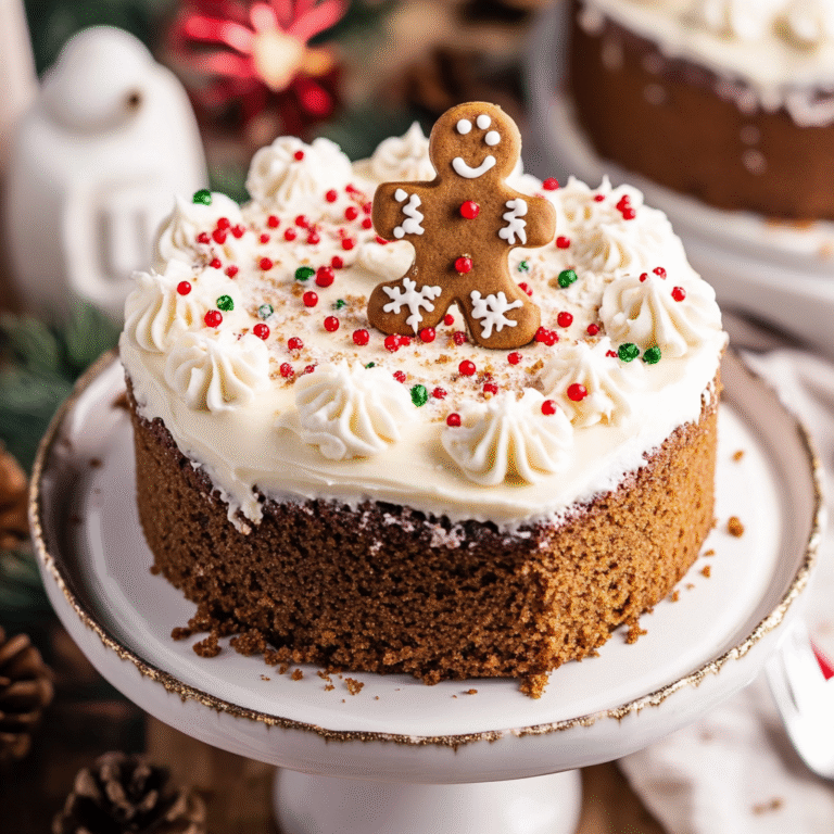 Gingerbread Cake with Cream Cheese Frosting
