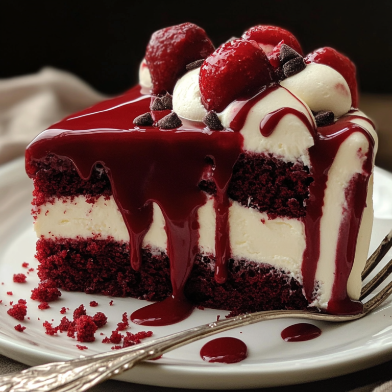 Red Velvet Cheesecake Drip Cake