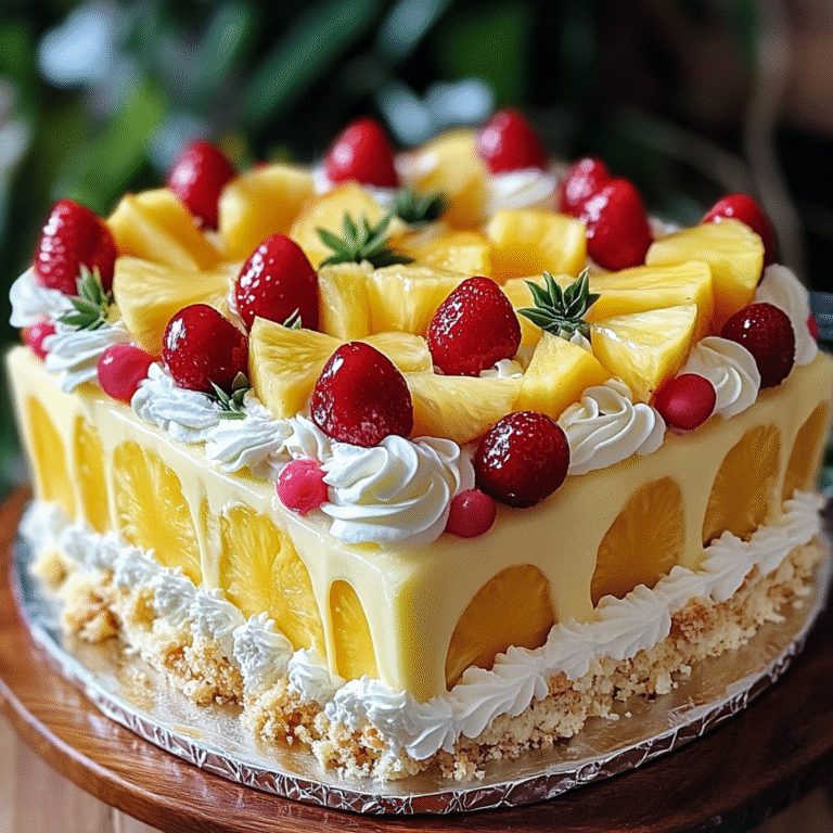 Juicy Pineapple Heaven Cake