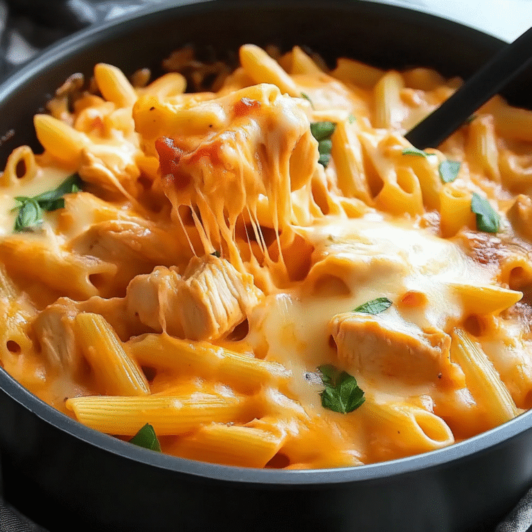 One Pot Cheesy Chicken Pasta