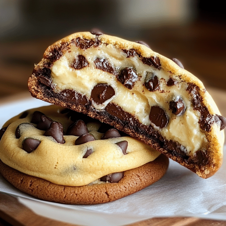 Cheesecake-Filled Chocolate Chip Cookies