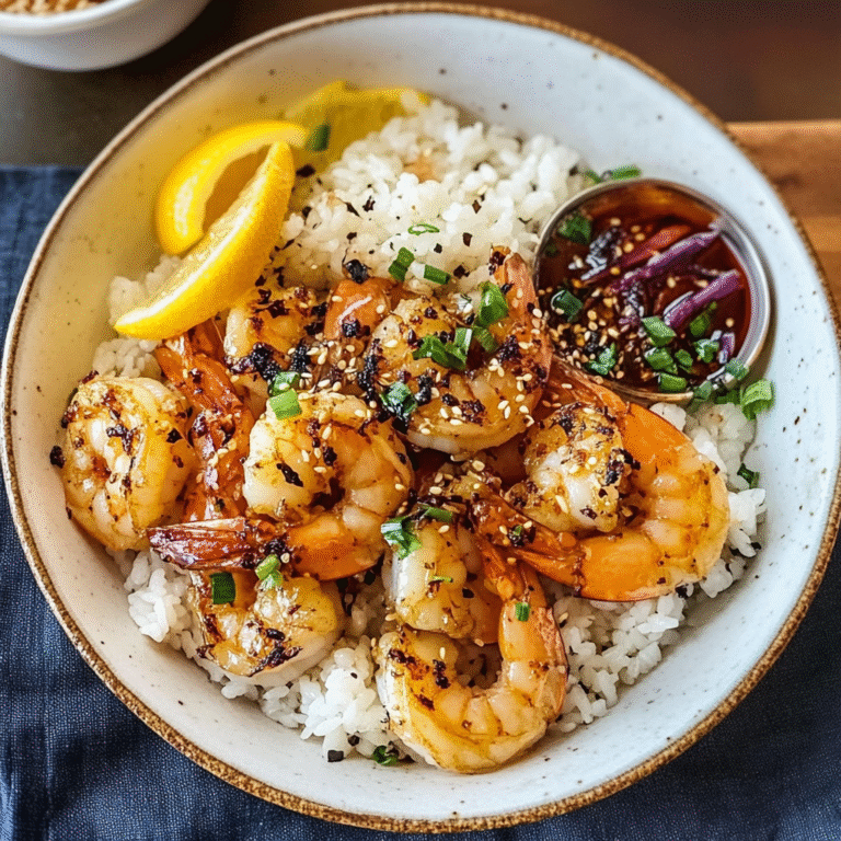 Hawaiian Garlic Shrimp