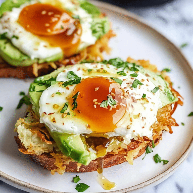 Hash Brown Avocado Toast Recipe