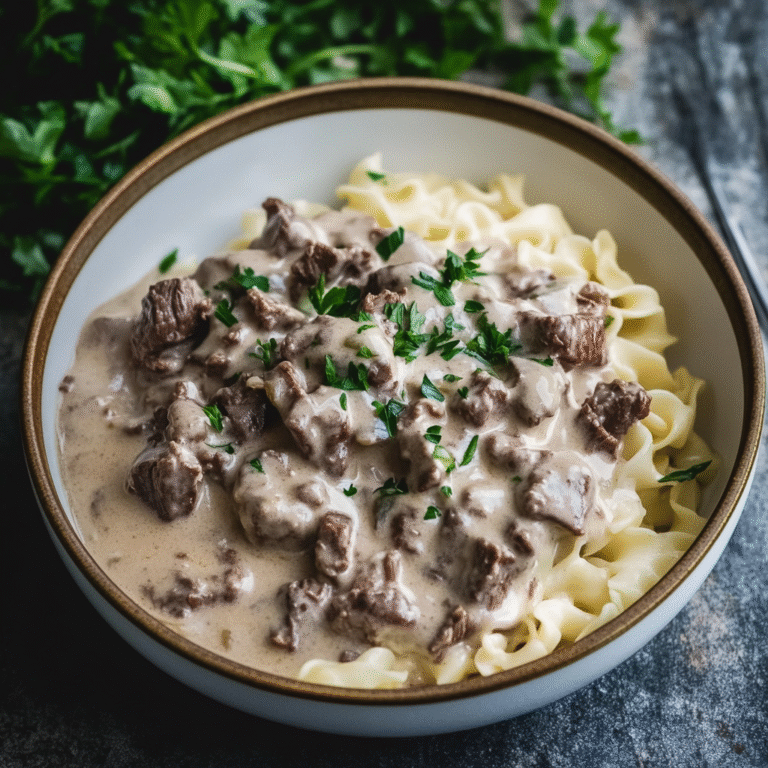 Crockpot Beef Stroganoff