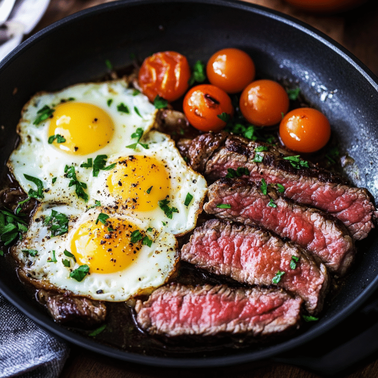 Sizzling Steak and Eggs