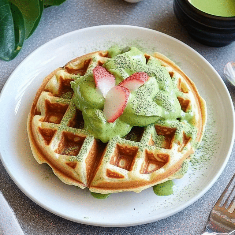 Pandan Waffles