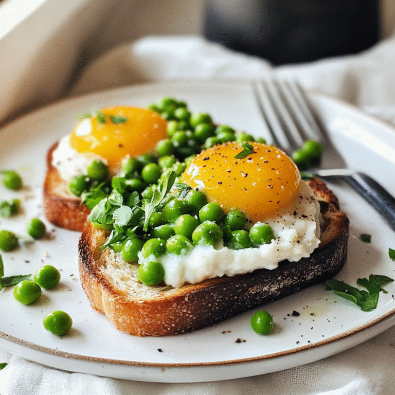Smashed Peas on Toast