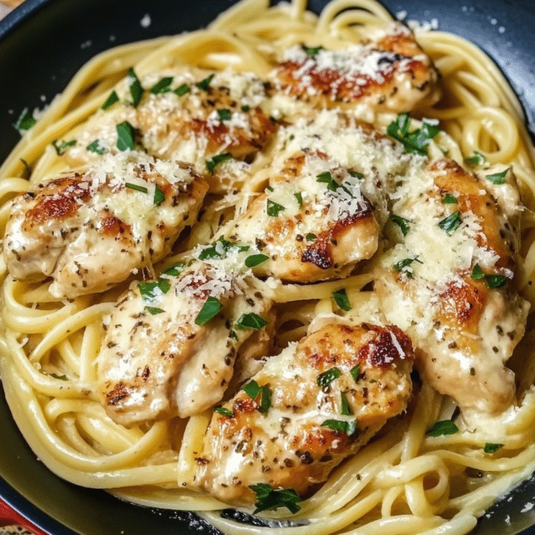 Creamy Garlic Chicken Parmesan Pasta