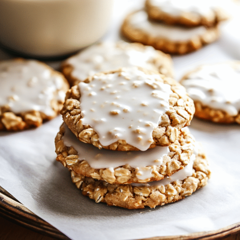 Iced Oatmeal Cookies
