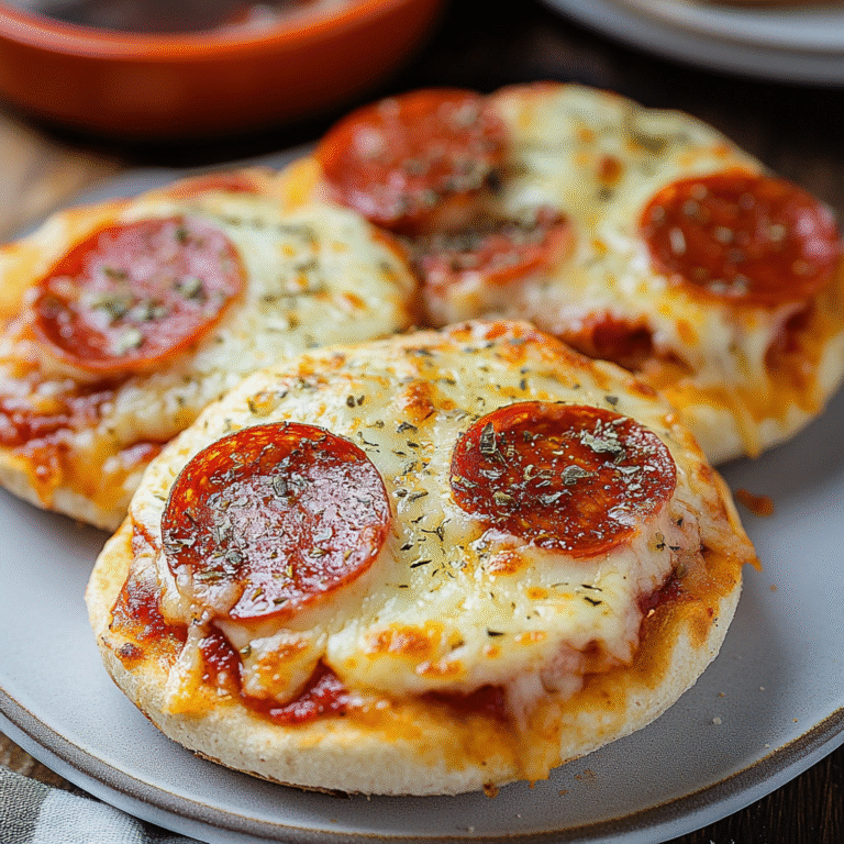 Air Fryer English Muffin Pizza Recipe