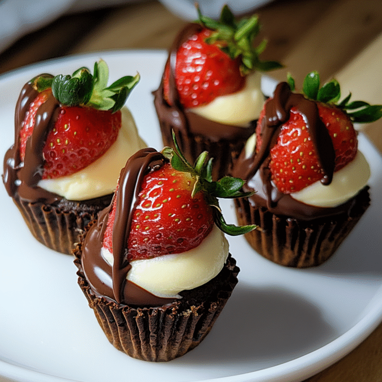 Chocolate Covered Cheesecake Strawberries