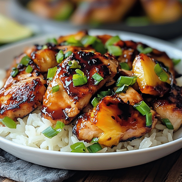 Hawaiian Huli Huli Chicken Pineapple