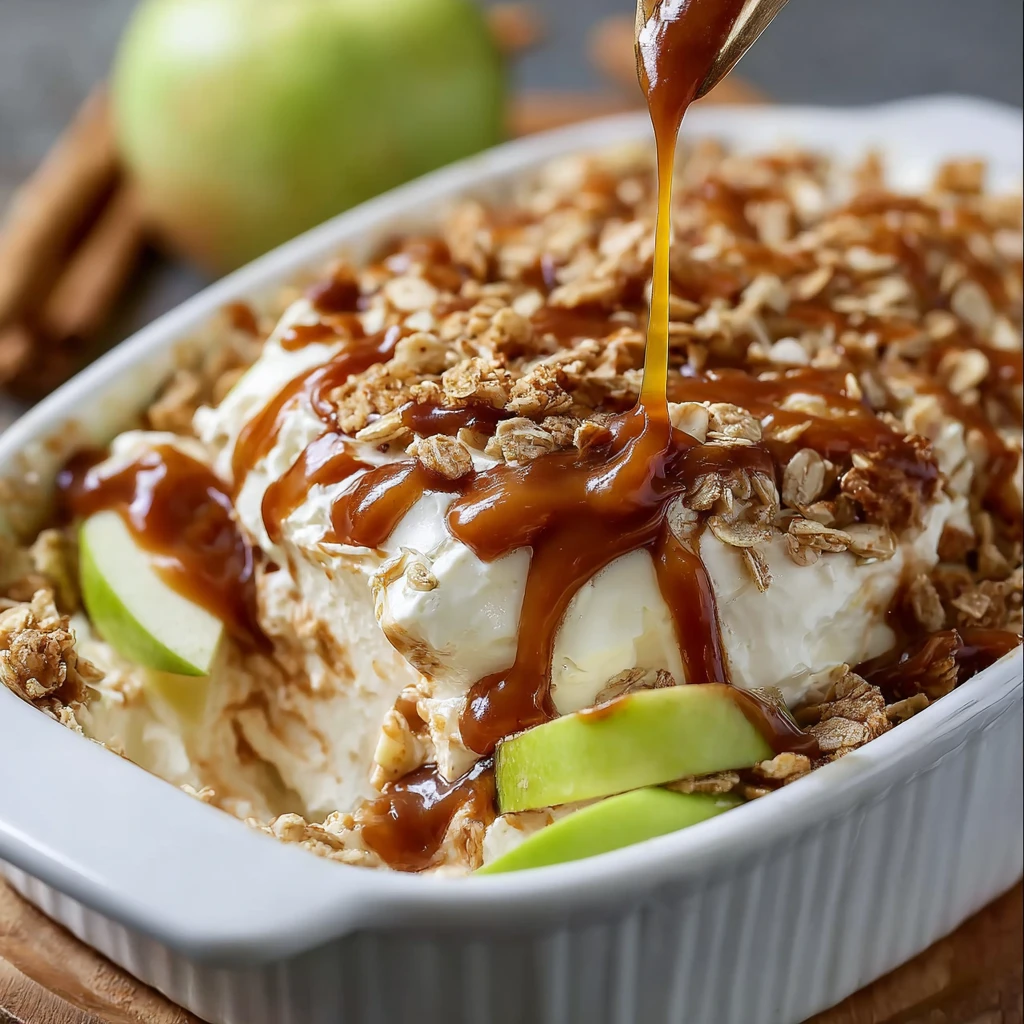 Best Caramel Apple Cheesecake Dip for Fall & Holiday Parties!
