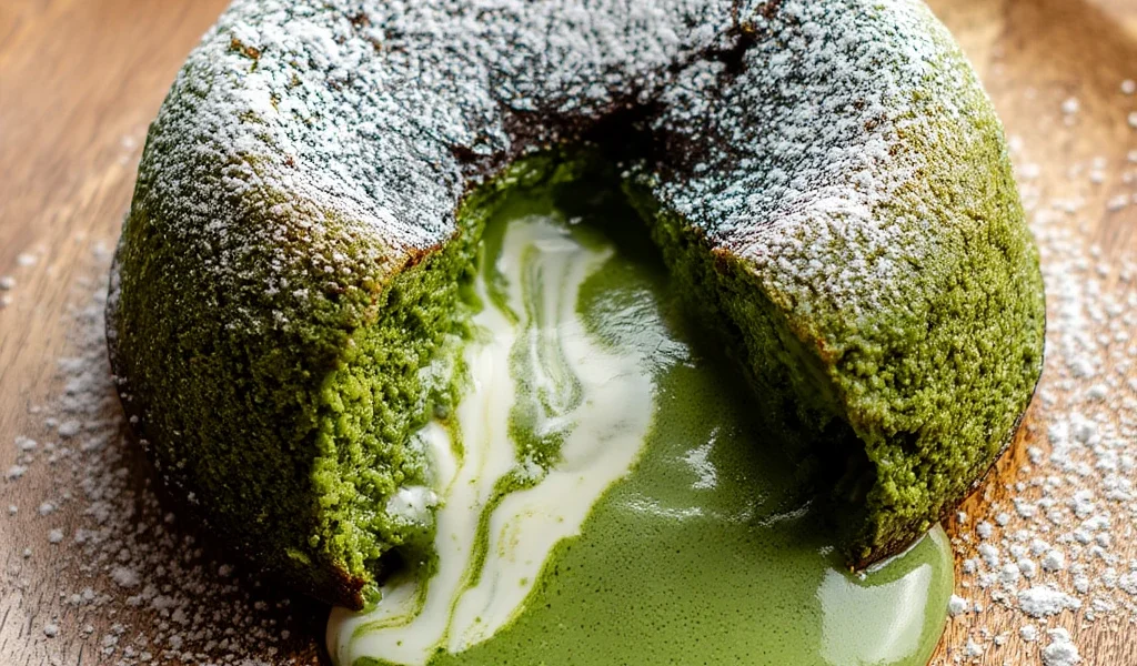 Healthier Matcha Lava Cakes Vanilla Light Yet Indulgent