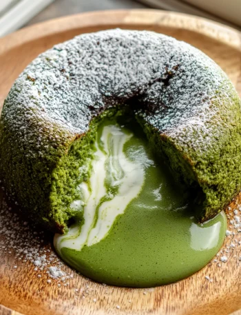 Healthier Matcha Lava Cakes Vanilla Light Yet Indulgent