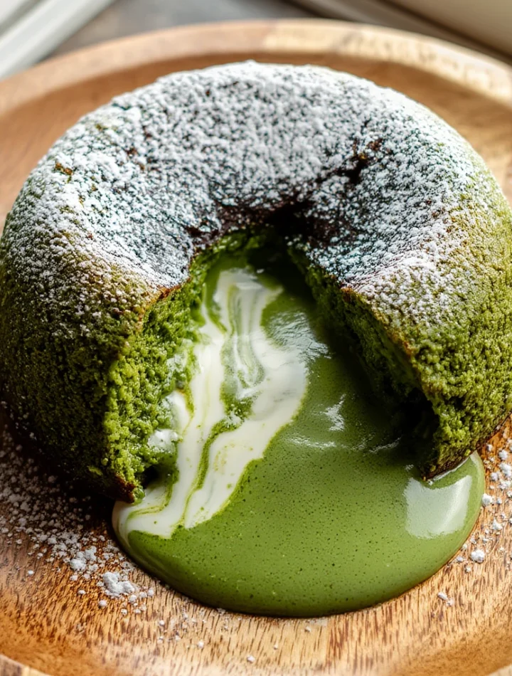 Healthier Matcha Lava Cakes Vanilla Light Yet Indulgent